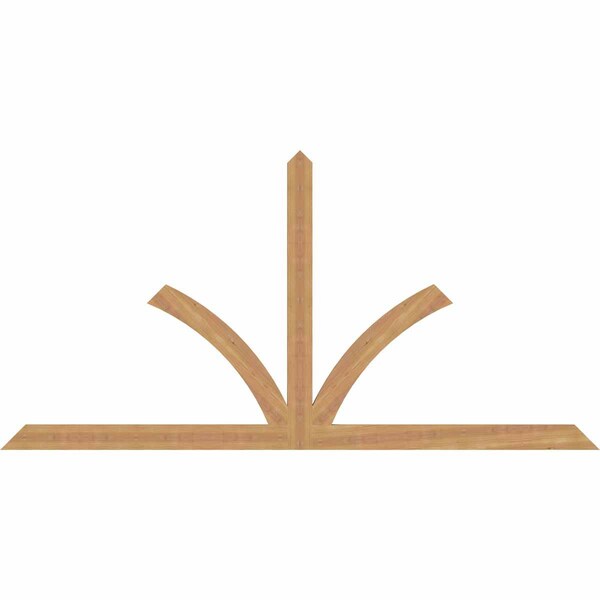 Ekena Millwork Richland Timber Gable Bracket, Western Red Cedar, 84"W x 42"H x 1 1/2"D x 3 1/2"F, 12/12 Pitch GBW084X42X0204RIC00SWR - main